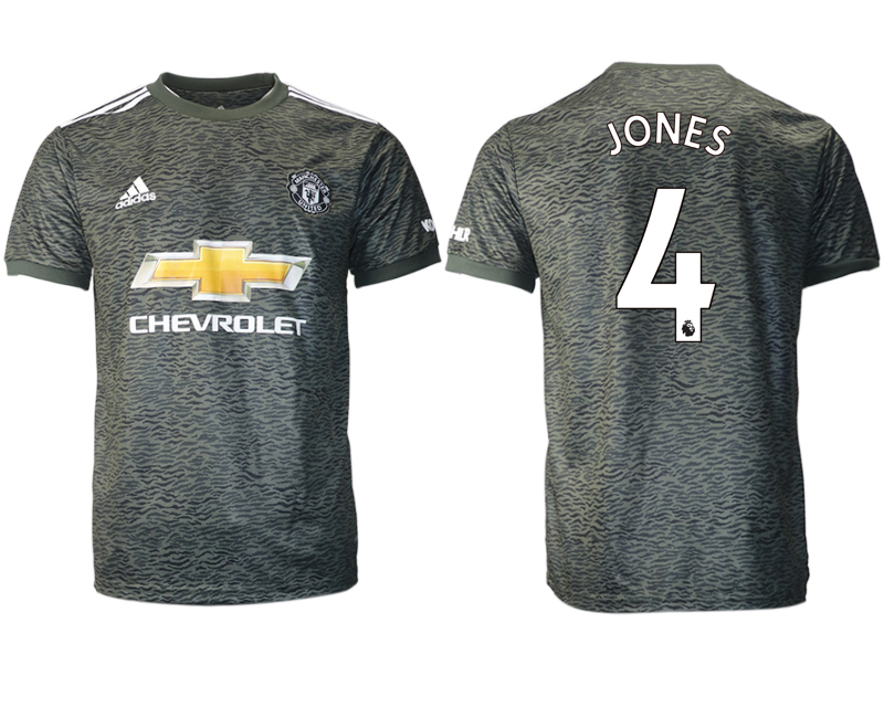Men 2020-2021 club Manchester United away aaa version #4 black Soccer Jerseys->manchester united jersey->Soccer Club Jersey